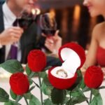 1db bársony rózsa gyűrű doboz | ROSABOX